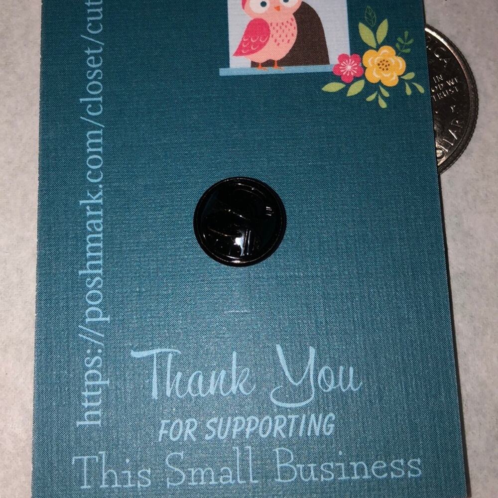 Pink Record Pin Brooch - Picture 2 of 3